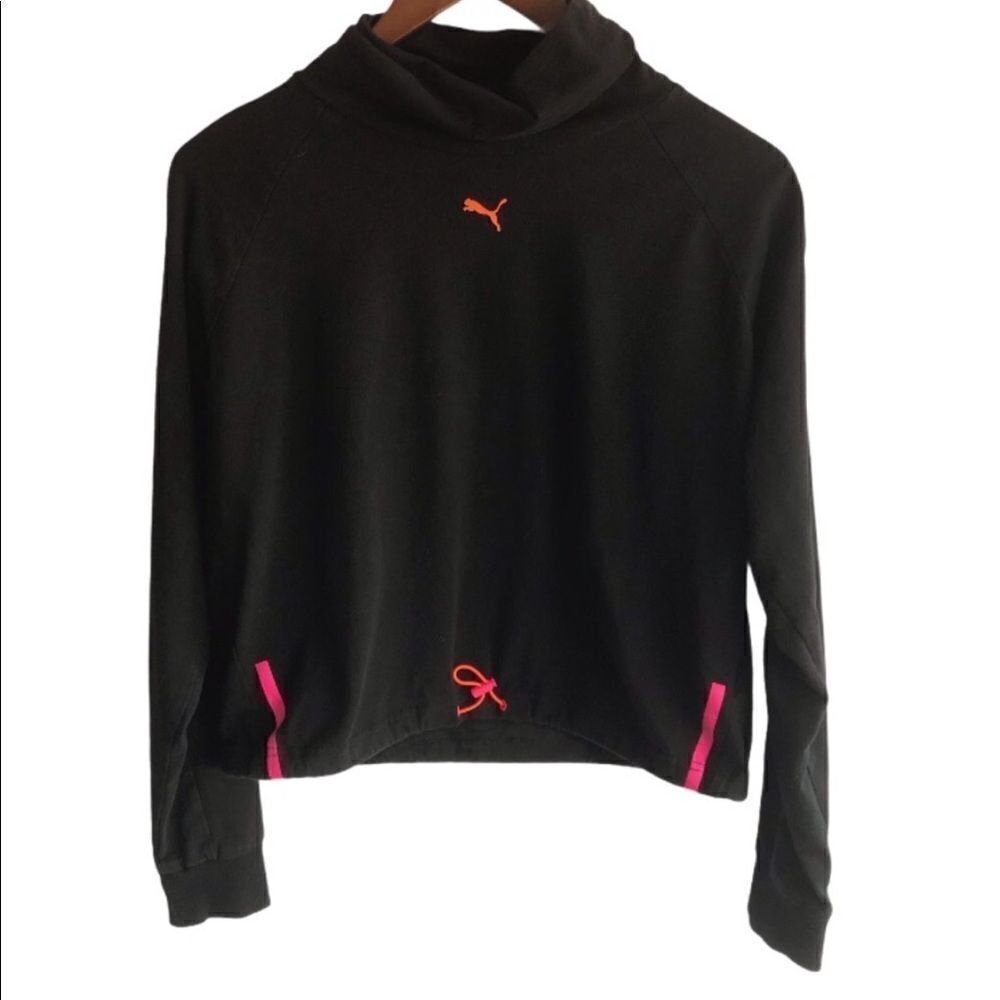 Puma Black Athletic Turtleneck Pullover